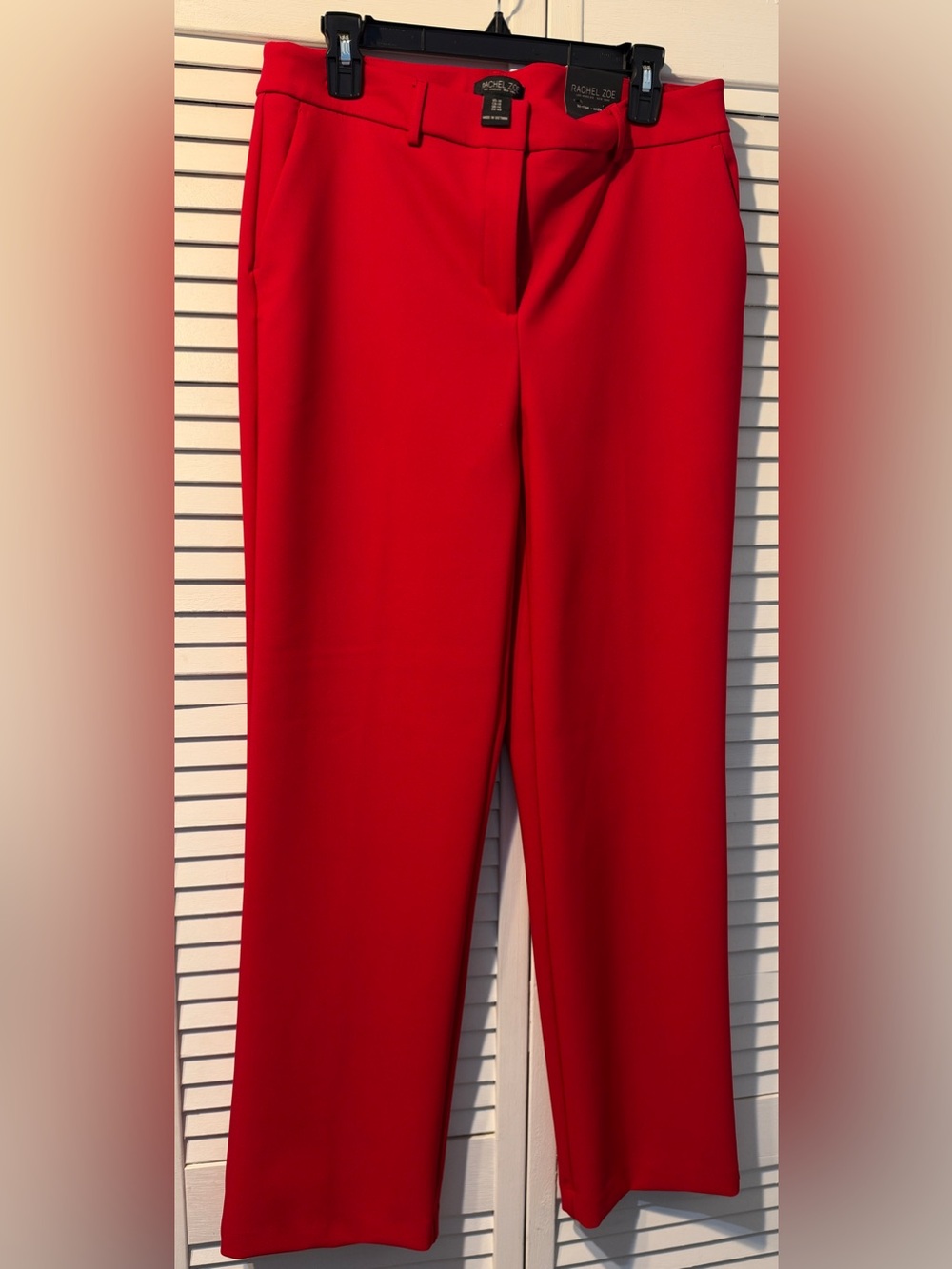 Rachel Zoe Red Wide-Leg Dress Pants